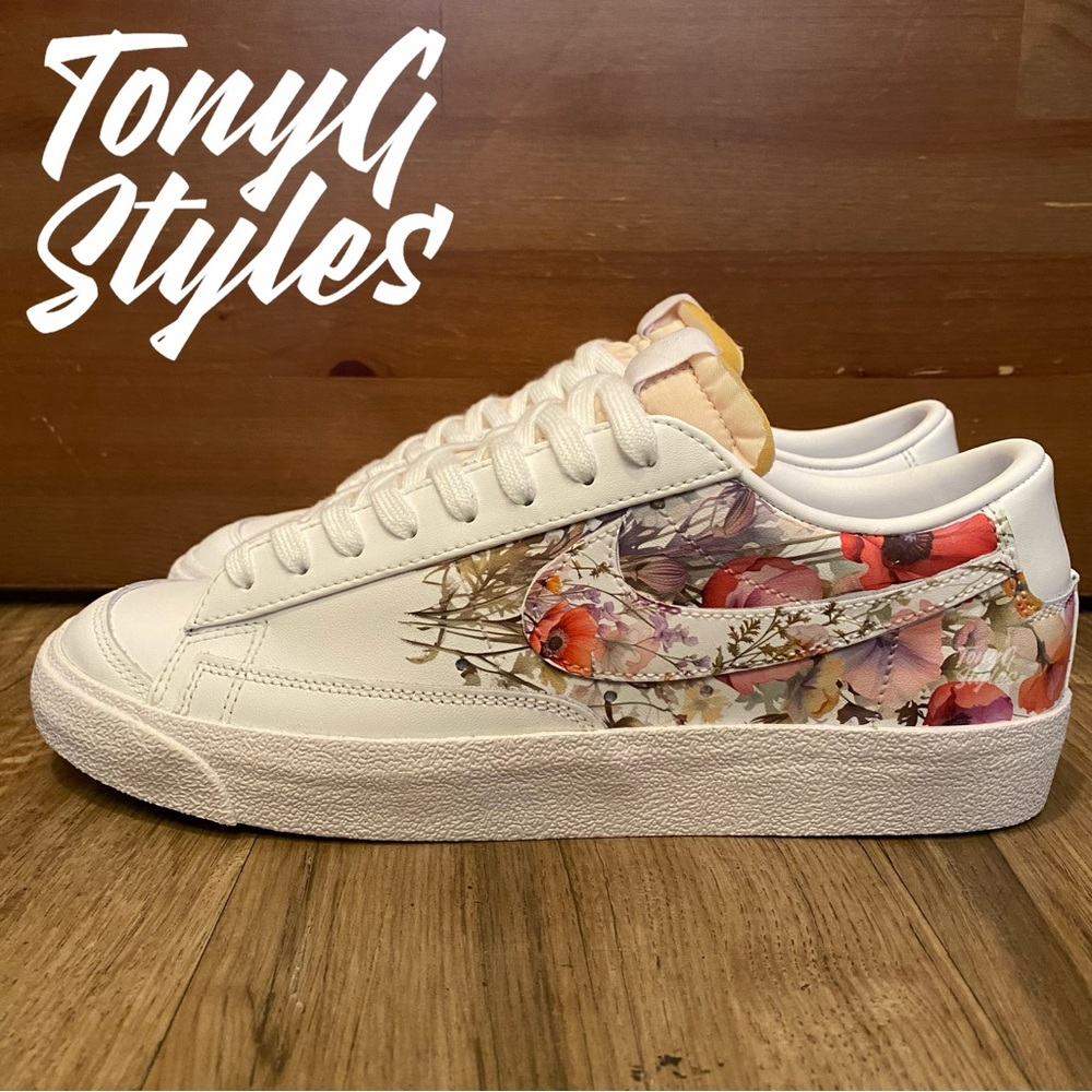 💐NEW💐 CUSTOM NIKE BLAZER LOW - Picture 6 of 15